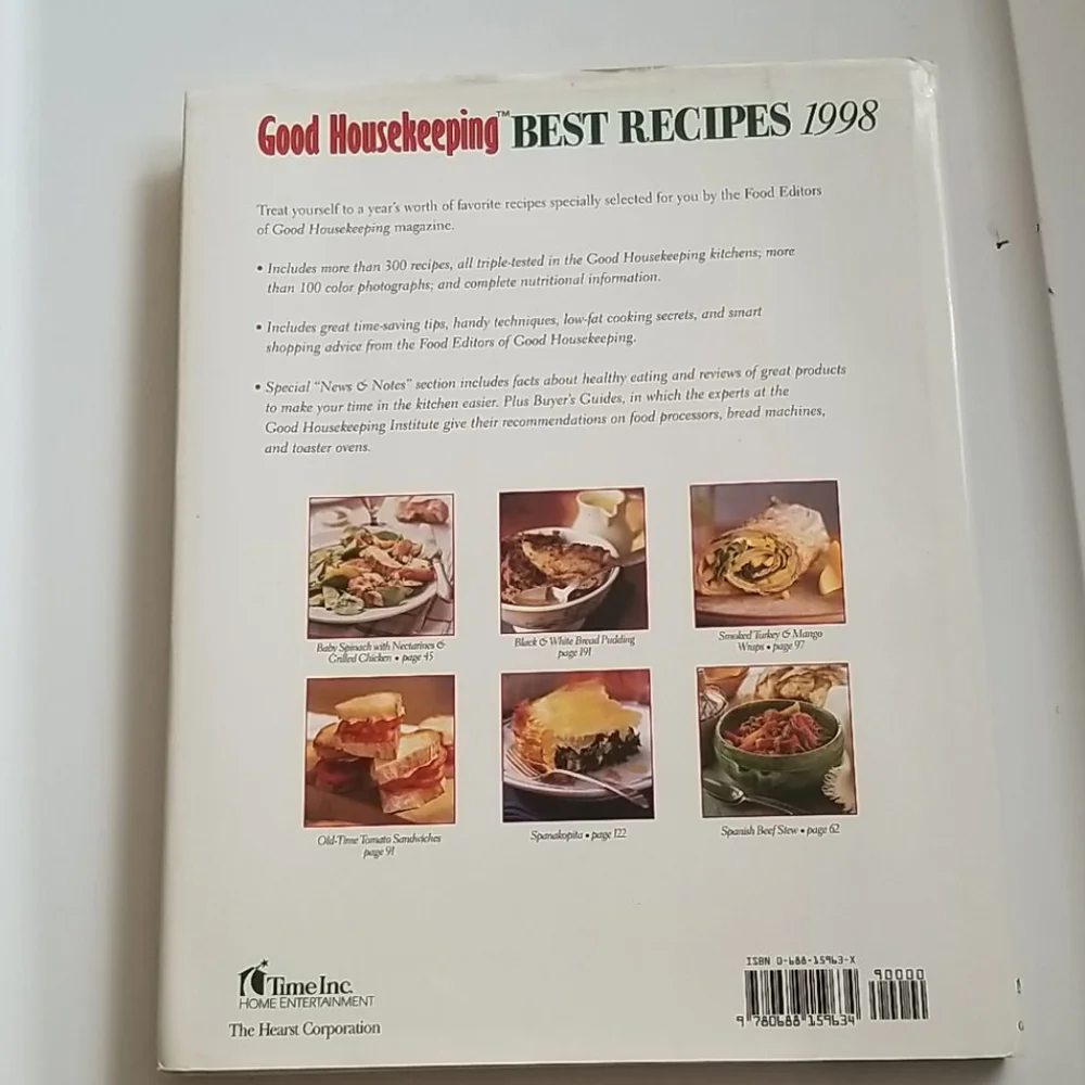 1998 Good Housekeeping Best Recipes Cookbook